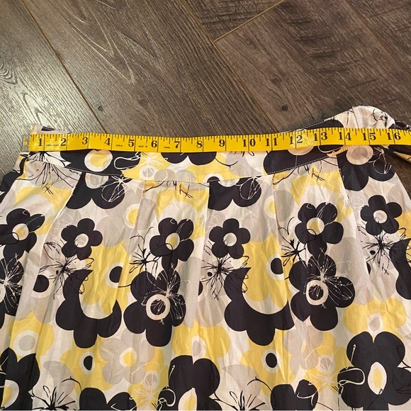 Mexx skirt with tie yellow & black floral details - Picture 7 of 9